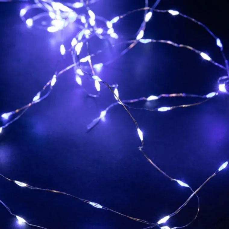 New BLACHÈRE ILLUMINATION Guirlande lumineuse micro LED à lumière animée blanc froid et bleu sur secteur - 7,5 m