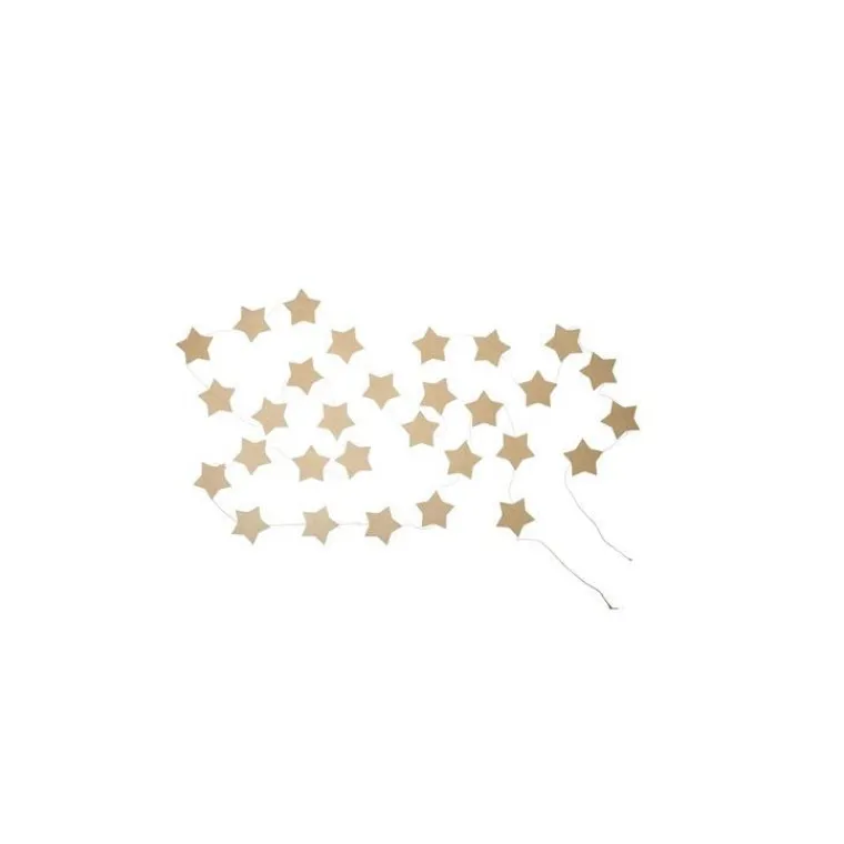 Outlet Guirlande étoiles jaune or 3 m