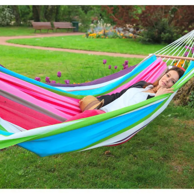 Clearance JOBEK Hamac coloris multicolore Magnifico certifié FSC® Hamac GraphiK - 300 x 140 cm
