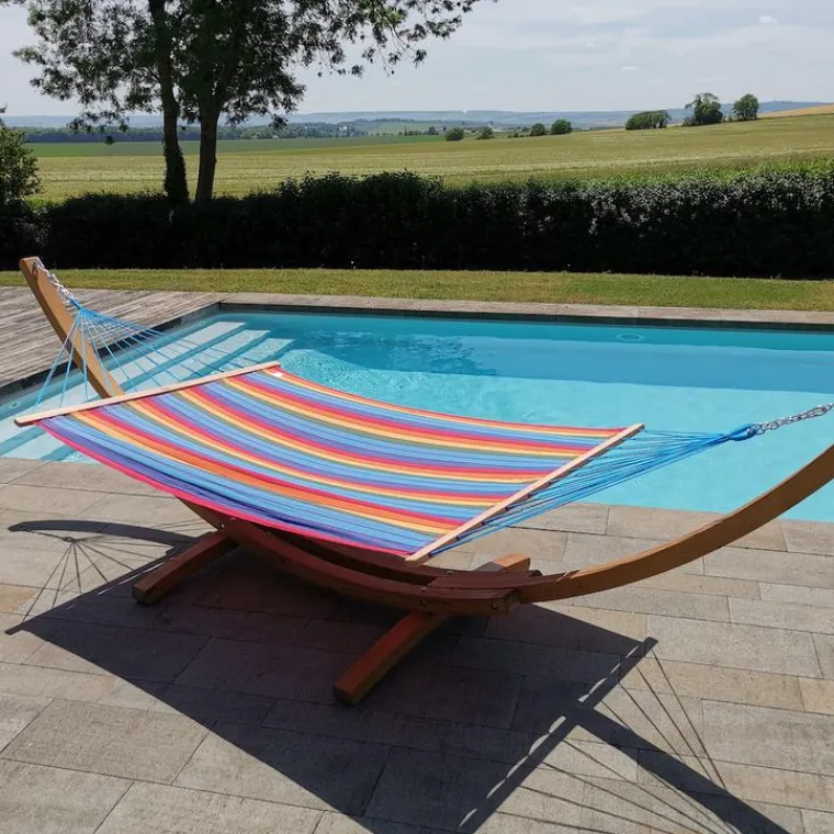 Sale JOBEK Hamac coloris multicolore certifié FSC® Hamac Kouple - 350 x 140 cm