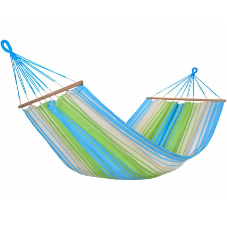 Clearance JOBEK Hamac coloris vert bleu écru en polypropylène Hamac Kolor - 300 x 100 cm