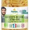 PRIMÉAL Haricots beurre extra fins bio origine France - 720 ml