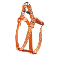 Outlet MARTIN SELLIER Harnais baudrier Pois pour chien coloris orange - S