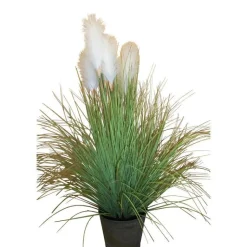 Herbe de Pampa pot zinc 170 cm