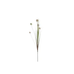Herbe Pom Pom blanche fleur artificielle H 84 cm