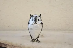 Best CHOUETTE & CO Hibou blanc en métal recyclé