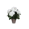 Online Hortensia blanc fleur artificielle en pot Stan gris H 45 x Ø 45 cm cm
