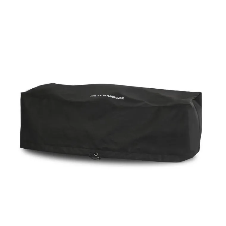 New LE MARQUIER Housse pour plancha 75 cm à poser en polyester enduit PVC noir