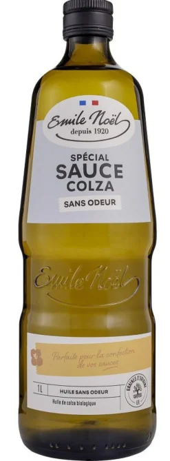 EMILE NOËL Huile de colza désodorisée bio en bouteille de 1 L