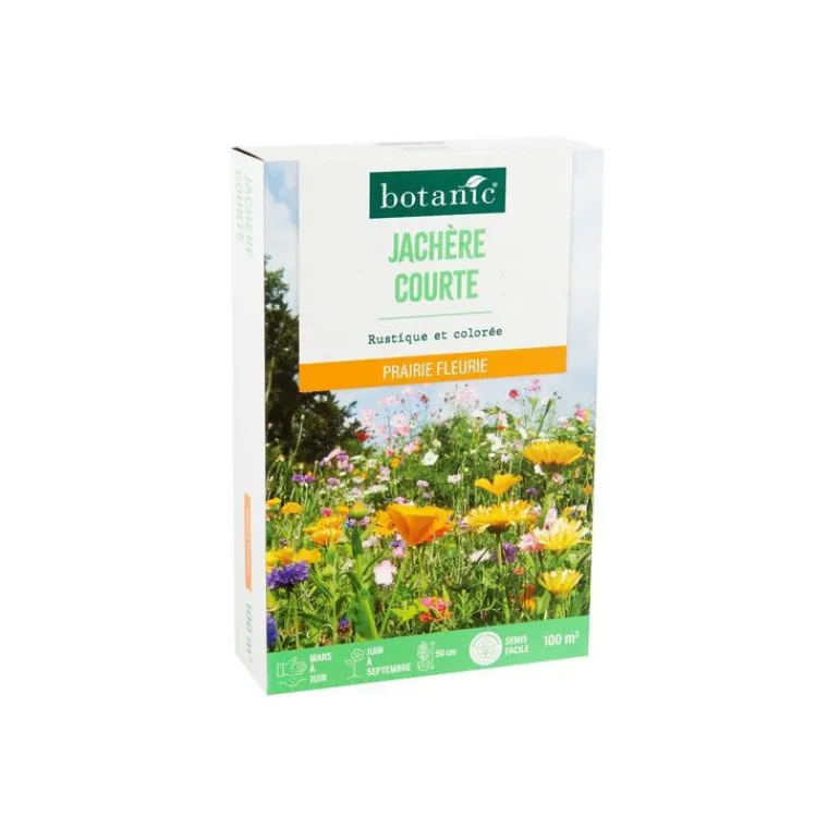 Online BOTANIC® Jachère courte de graines - graines à semer (100 m²)