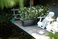 Best ELHO Jardinière Green basics jardin XXL L78 cm x p38 cm x h34,2 cm noir