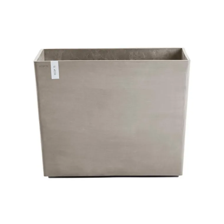 Clearance ECOPOTS Jardinière Paris coloris taupe en plastique recyclé - 85 x 40 x 65 cm - 220 L