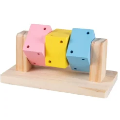 Clearance EUROPET jouet cube rotatif bois pour rongeurs