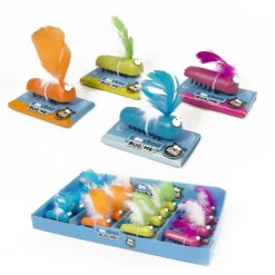 Discount EUROPET Jouet interactif pour chat coloris multicolore insecte rampant avec plumes Bug-me