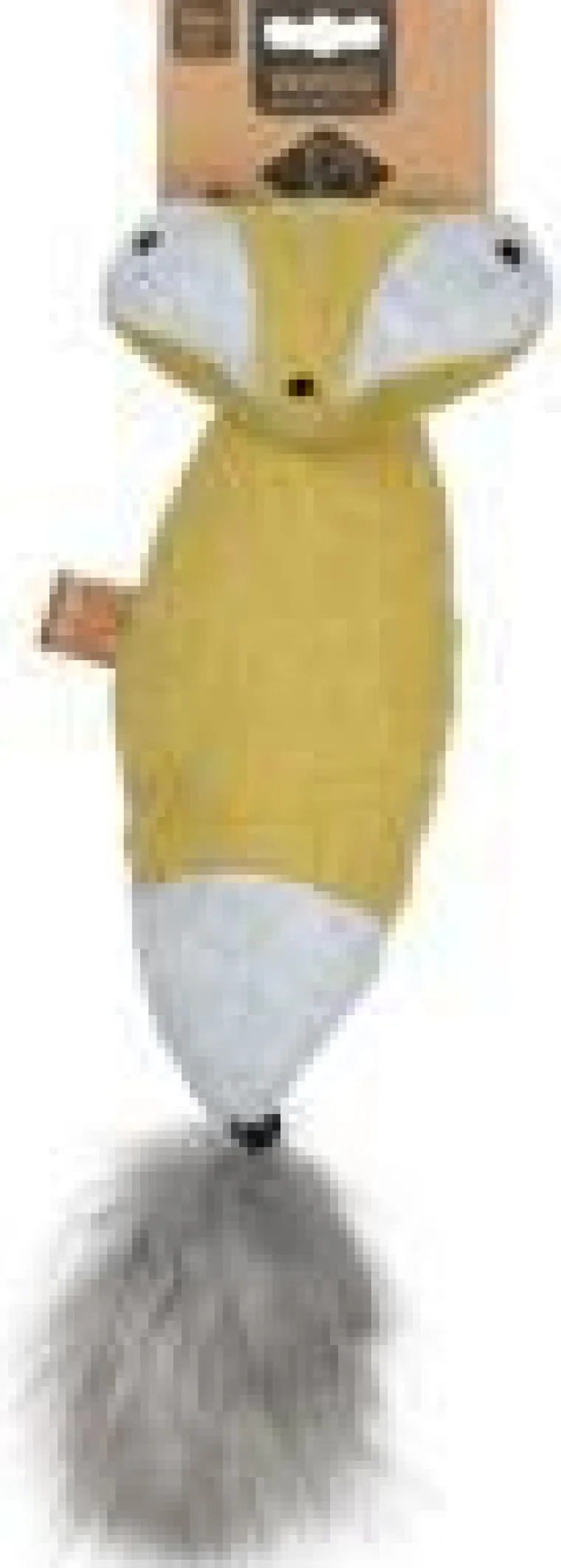 Clearance D&D HOME Jouet pour chat de grande taille coloris jaune raton laveur cuddle - 40 x 11 x 10 cm