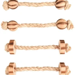 Sale FLAMINGO Jouets pour rongeurs avec corde, disques et balles en bois 15 cm x 4