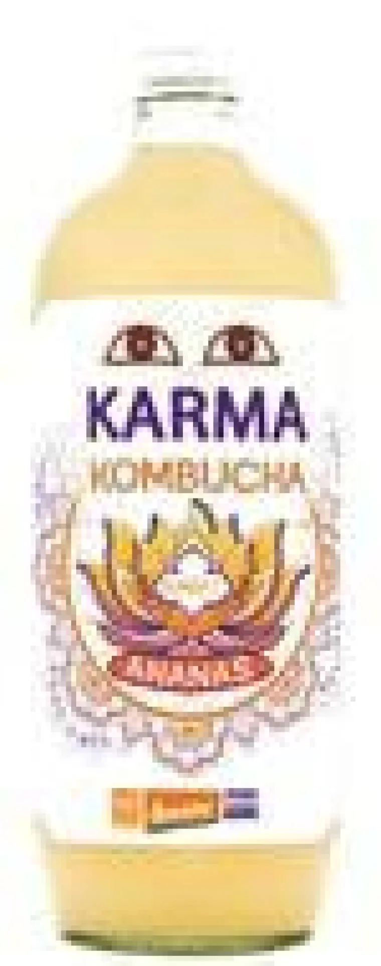 Hot KARMA kombucha sunset ananas bio en bouteille de verre - 1 litre