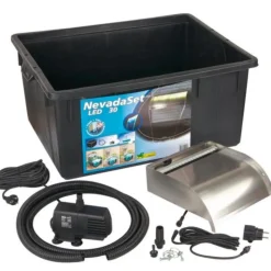 Clearance BLUE CORAL Kit lame d'eau éclairée 30 LED, UBBINK Nevada Set - 13x30x33cm, livraison incluse