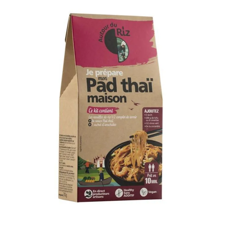 Hot AUTOUR DU RIZ Kit recette bio pad thaï maison bio La compagnie du Riz - 310 g