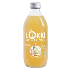 Online LÖKKI Kombucha curcuma et citron vert en bouteille en verre de 33 cl