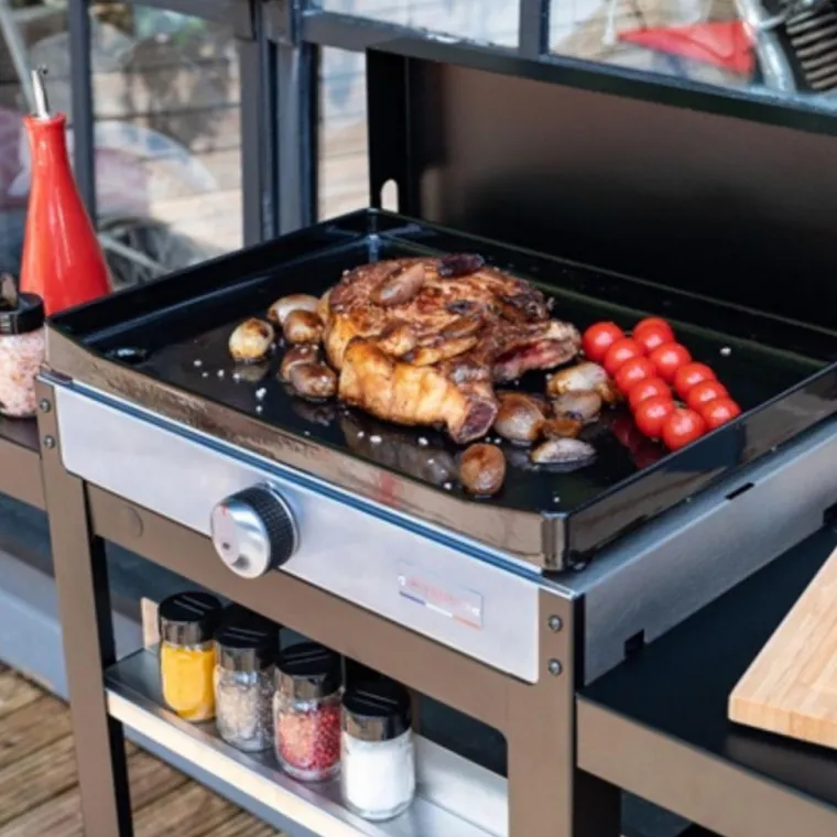 New LE MARQUIER La Plancha Française électrique 150 duo noire 92 x 47 x 105 cm