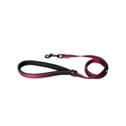 MARTIN SELLIER Laisse chien nylon 16 mm / 100 cm bordeaux soie