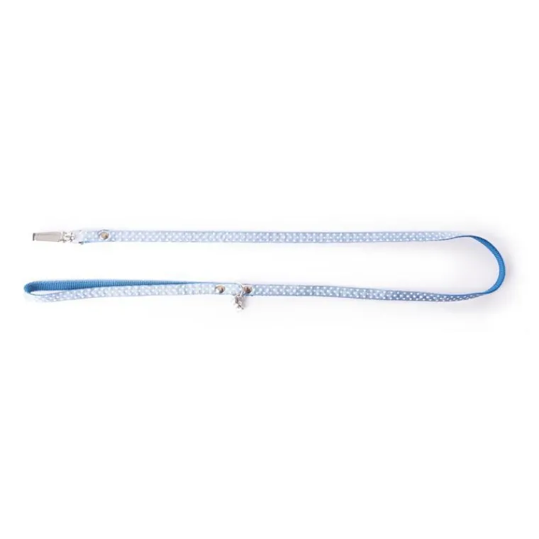 Sale MARTIN SELLIER Laisse Pois pour chien coloris bleu - S