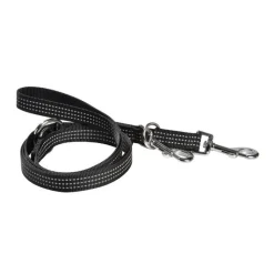 Clearance BOBBY Laisse pour chien coloris noir en nylon tressé Safe 3 positions – Taille L