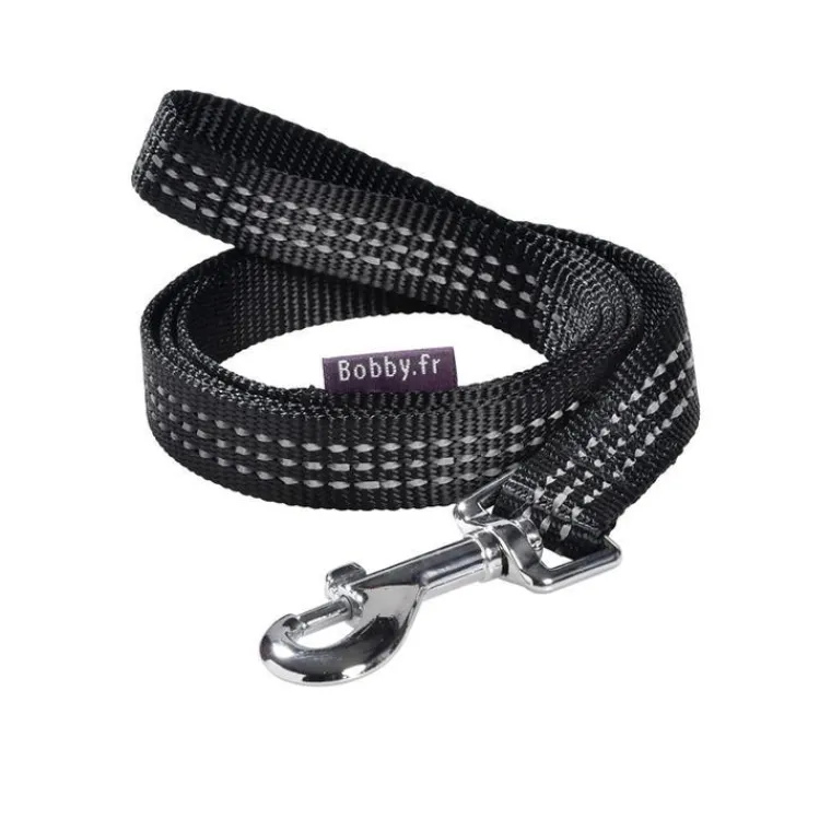 Best BOBBY Laisse pour chien coloris noir en nylon tressé Safe – Taille L