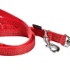 New BOBBY Laisse pour chien en nylon tressé coloris rouge 3 positions Safe - Taille S/M