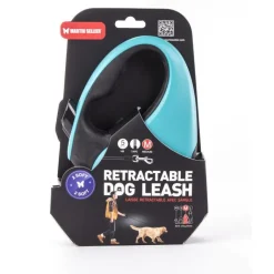 Best MARTIN SELLIER Laisse rétractable 2 Soft sangle coloris noir et turquoise - M