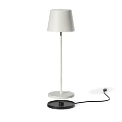Outlet LUMISKY Lampe de table touch sans fil en aluminium blanc Kelly White - Ø 10 x H 38 cm