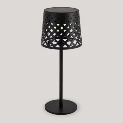 Clearance NEWGARDEN Lampe solaire Gretita coloris noir effet blanc chaud en métal - Ø 10 x 30 cm