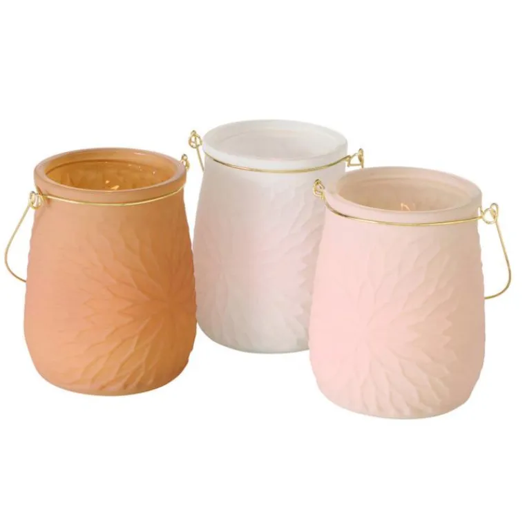 Hot BOLTZE Lanterne coloris beige Mela - 12 x 11 x 14 cm