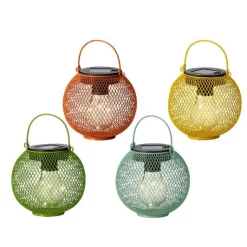 Clearance CID DECO Lanterne solaire en couleur - Ø 12,5 x H 13,3 cm