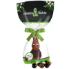 SAVEURS ET NATURE Lapin de Pâques tricot au chocolat au lait et billes crousty aux 3 chocolats - 80 g