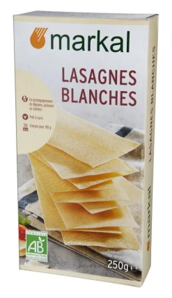 MARKAL Lasagnes blanches bio - 250 g
