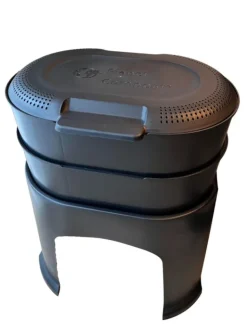 Hot PLANET COMPOST Lombricomposteur noir Magic Lombric 2 bacs - 28 litres