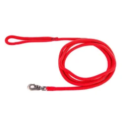 Clearance MARTIN SELLIER Longe ronde pour chien coloris rouge 1,3 cm x 3 m