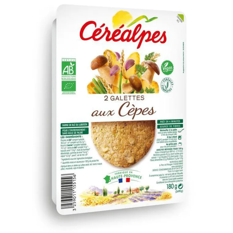 CÉRÉALPES Lot de 2 galettes forestières Céréalpes - 2 x 90 g