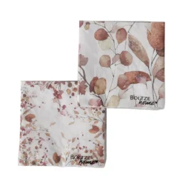 Clearance BOLTZE Lot de 20 serviettes Bernada coloris marron en papier - 17 x 17 x3 cm