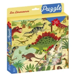New ÉDITIONS LITO Ma boîte à puzzle 36 pièces “Les dinosaures” Editions Lito