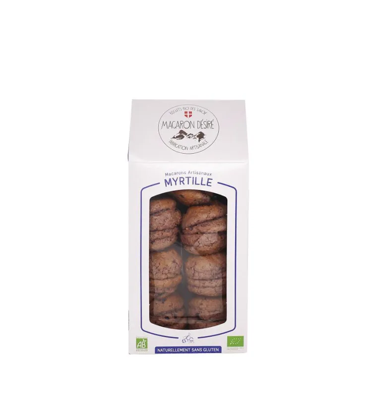 BISCUIT BIO DES SAVOIE Macaron myrtille en sachet - 150 g