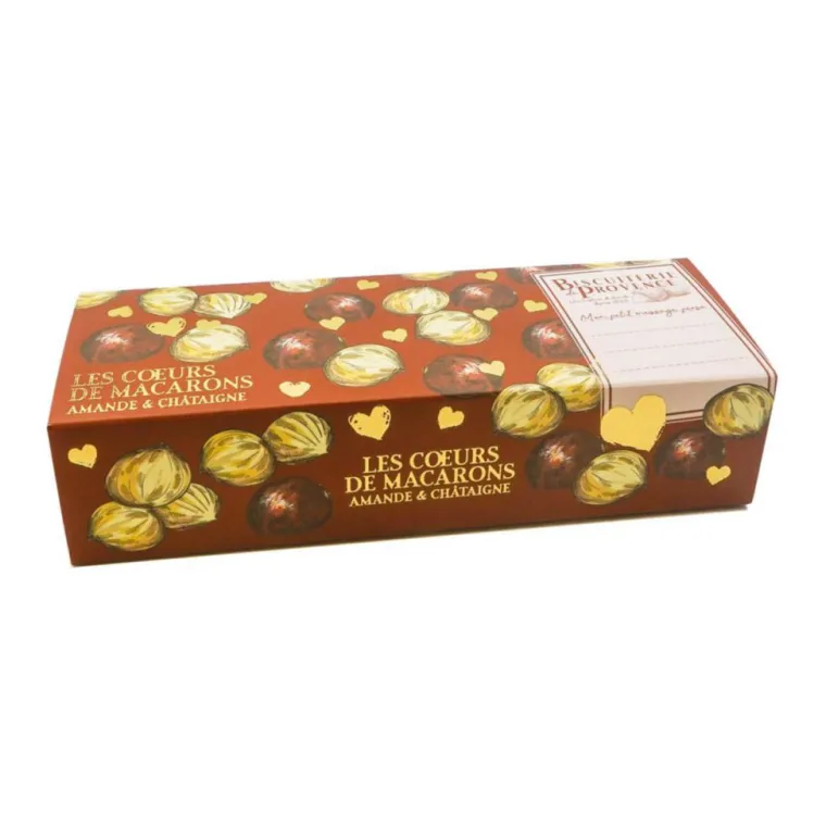 BISCUITERIE DE PROVENCE Macarons cœur à l'amande et aux marrons - 90 g