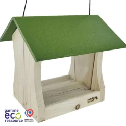 Hot NATURE'S MARKET Mangeoire pour oiseaux en épicéa coloris vert eco-ressourcée suspendue Natures Market Miam - 19 x 20 x 20 cm