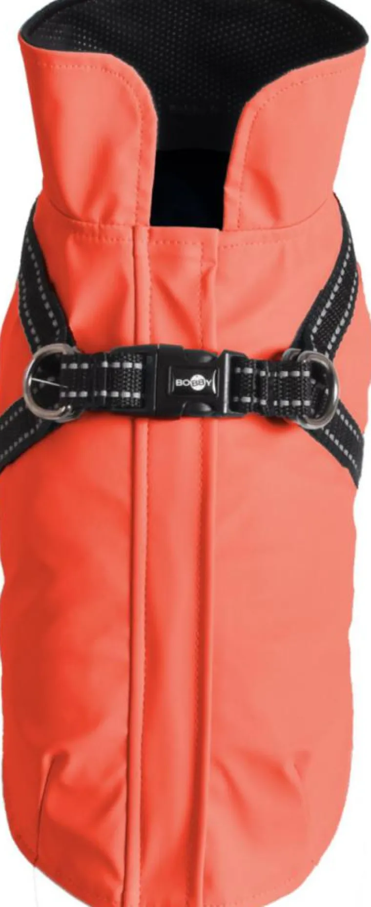 Discount BOBBY Manteau pour chien coloris corail avec harnais intégré Tom - Taille 44L