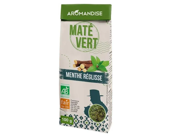 Outlet AROMANDISE Maté vert sauvage menthe réglisse bio - 100 g