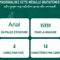 Online MYFAMILY Médaille bronx grand os pour chien décoration pyramides en métal