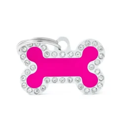 MYFAMILY Médaille glam petit os rose