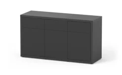 New AQUATLANTIS Meuble pour aquarium en bois coloris noir 3 portes Sublime Ultra 150 - 150 x 50 x 83 cm